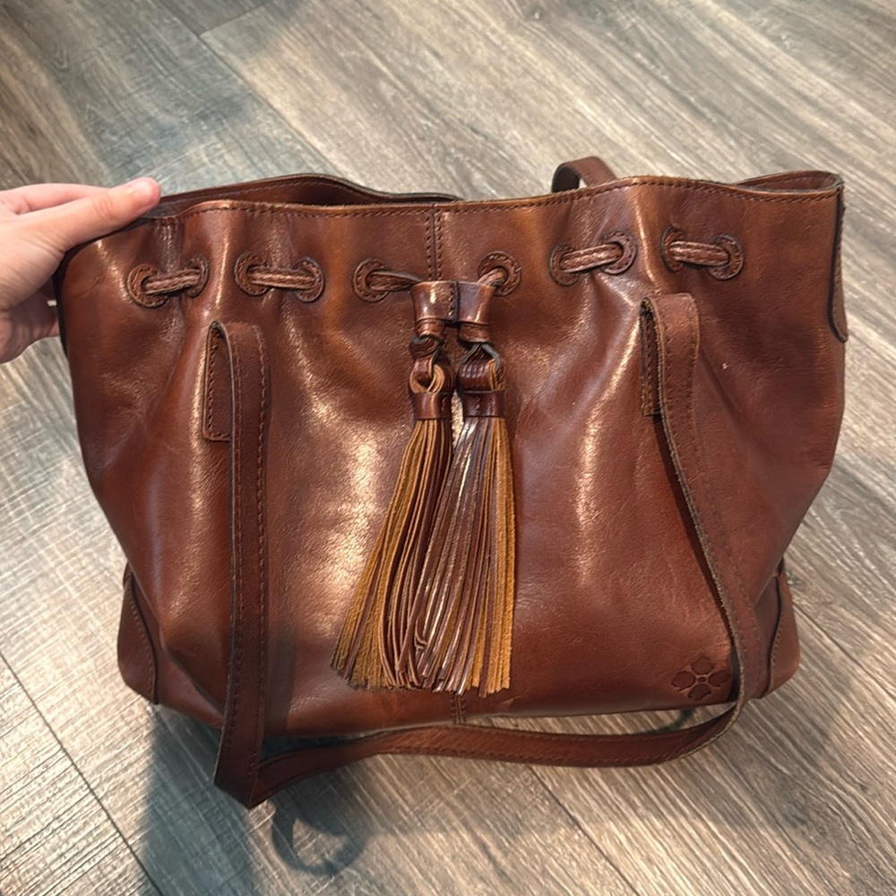 Patricia Nash Worm Leather Tote Handbag